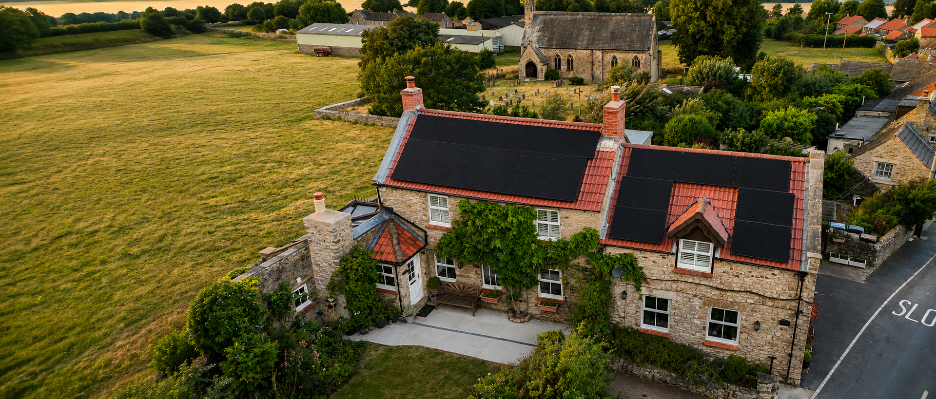 Solarwatt Home solar and battery installation in Hutton Magna, Richmond, North Yorkshire